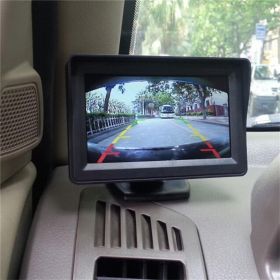 4.3Inch Car LCD Monitor For Parking; Rear View Reverse Camera TFT LCD Display HD Digital Color 4.3Inch Car Accessories