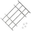 Adjustable Security Grille for Windows with 4 Crossbars 39.4"-59.1"