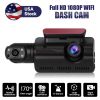 1080P Dual Lens Car DVR Dash Cam Video Recorder G-Sensor Front and Rear Camera