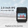 PH9 H9 4K Body Camera 1800P Wearable Night Vision Body Camera Support Memory Expand Max 512G Police Body Camera built in 32GB