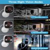 Jennov 3MP 2K Outdoor/Home Mini Cam Wireless Security Camera System Night Vision NVR with 500G HDD Kit