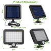 56 LEDs Outdoor Solar Security Light Flood Light Wall Solar Lamp Motion Sensor Solar Light LED Garden Path Garage Light