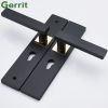 Aluminum Alloy Door Locks Bedroom Minimalist Door Handle Lock Cylinder Security Mute Door Lock