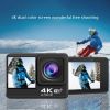 H10 2022 New Action Camera 4K 60FPS 20MP 2.0 LCD EIS Dual Screen WiFi Webcam Waterproof Helmet Sports Video Pro Cam In Stocks built in 32GB