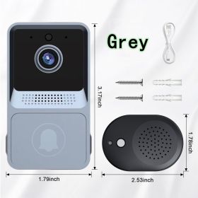 Smart Home Video Intercom WIFI Infrared Night Vision Outdoor Home Security Alarm Camera 480P Monito Wireless button Doorbell (Ships From: China)