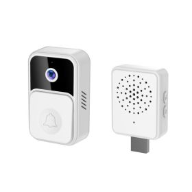 Wireless HD 1080P Visual Smart Security Doorbell (Color: White)