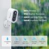 Jennov 2K 3MP Solar Security Camera Outdoor Wireless Battery Powered WiFi Home