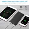 20000mAh Power Bank Ultra-thin External Battery Pack Phone Charger